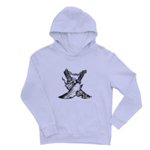 Broken Blades – Hand-Drawn Symbolic Knife Art Hoodie | 3 Colors